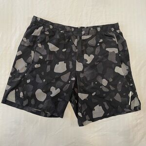 All in Motion Black and Gray Camo Athletic Shorts